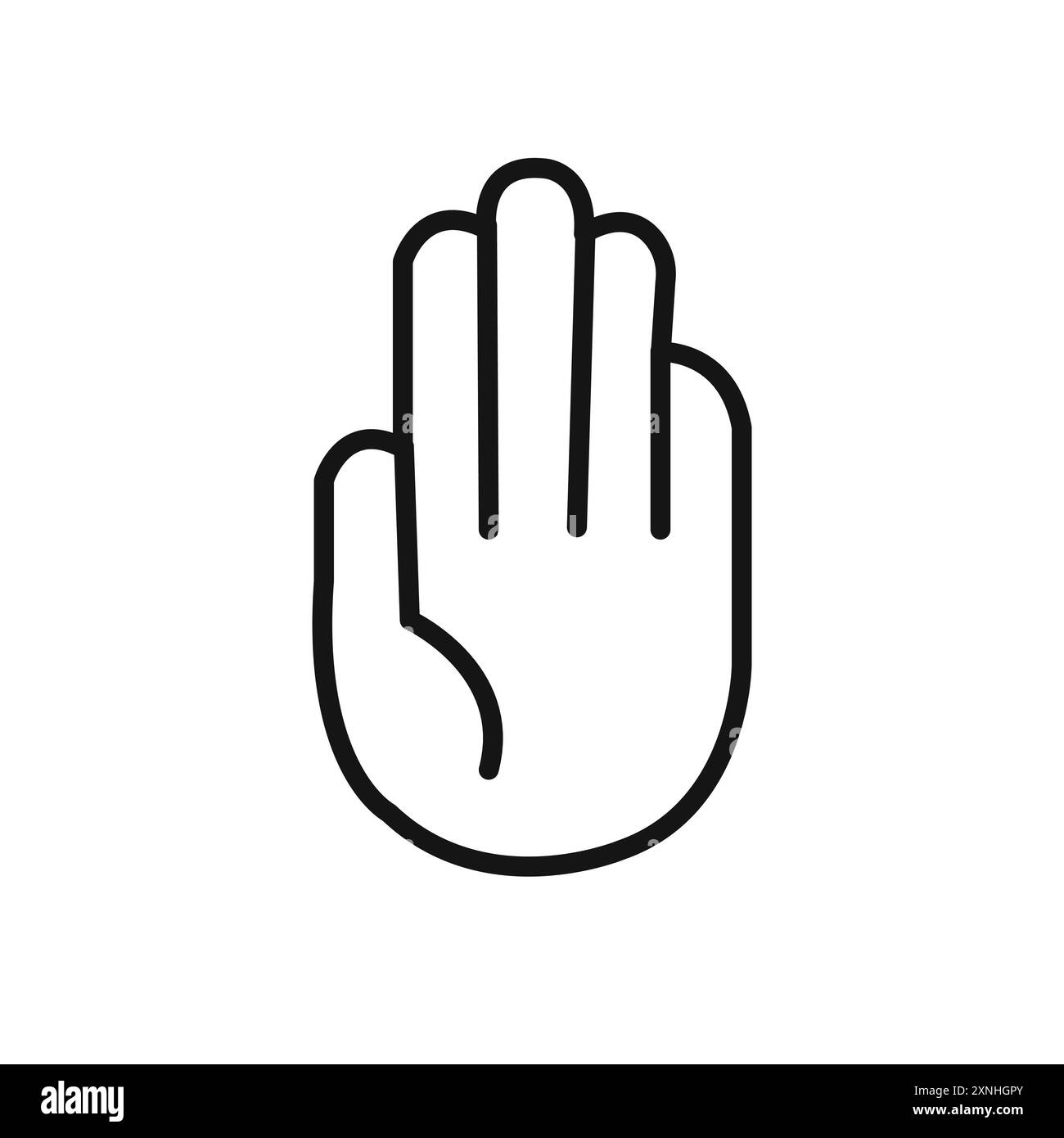 Icona di interruzione della violenza segno grafico vettoriale lineare o set di simboli per l'interfaccia utente dell'app Web Illustrazione Vettoriale