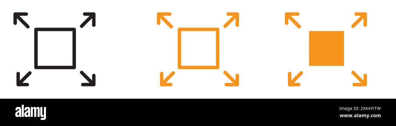 Collezione di logo con design Web iconico di dimensioni compatte in formato vettoriale piatto Illustrazione Vettoriale