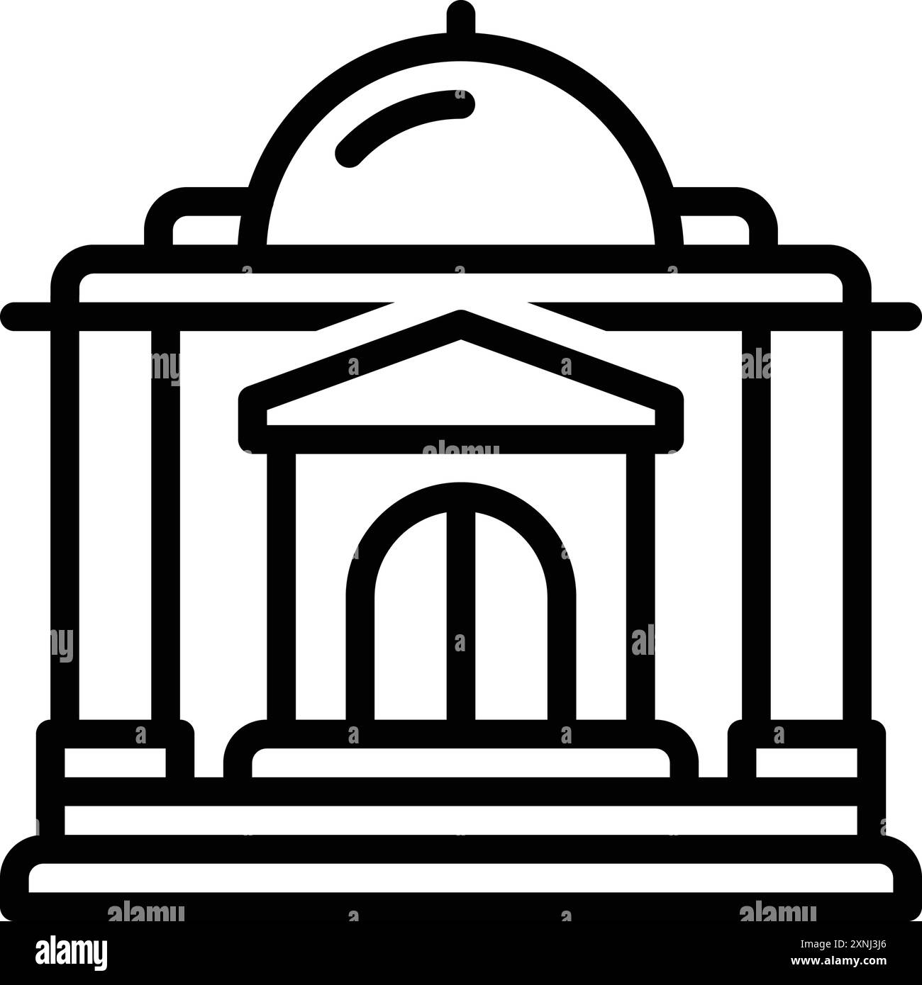 Icona per il governo, edificio Illustrazione Vettoriale