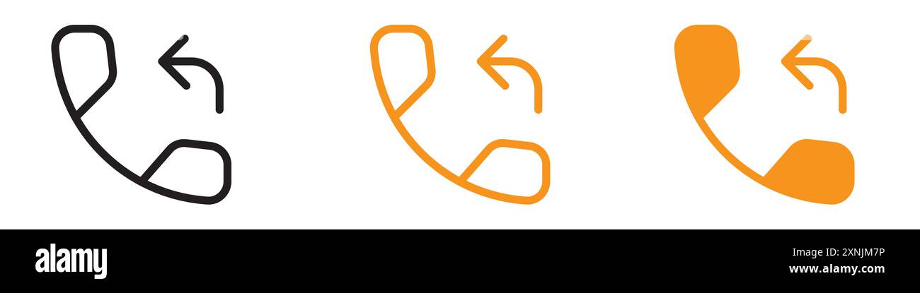 Icona richiamata logo web design insieme in vettoriale Illustrazione Vettoriale