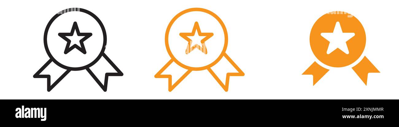 Icona certificato (3) raccolta di logo di progettazione Web in vettoriale Illustrazione Vettoriale