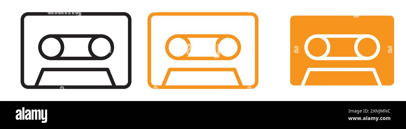 Collezione di set di logo del Web con icona del nastro in formato vettoriale Illustrazione Vettoriale