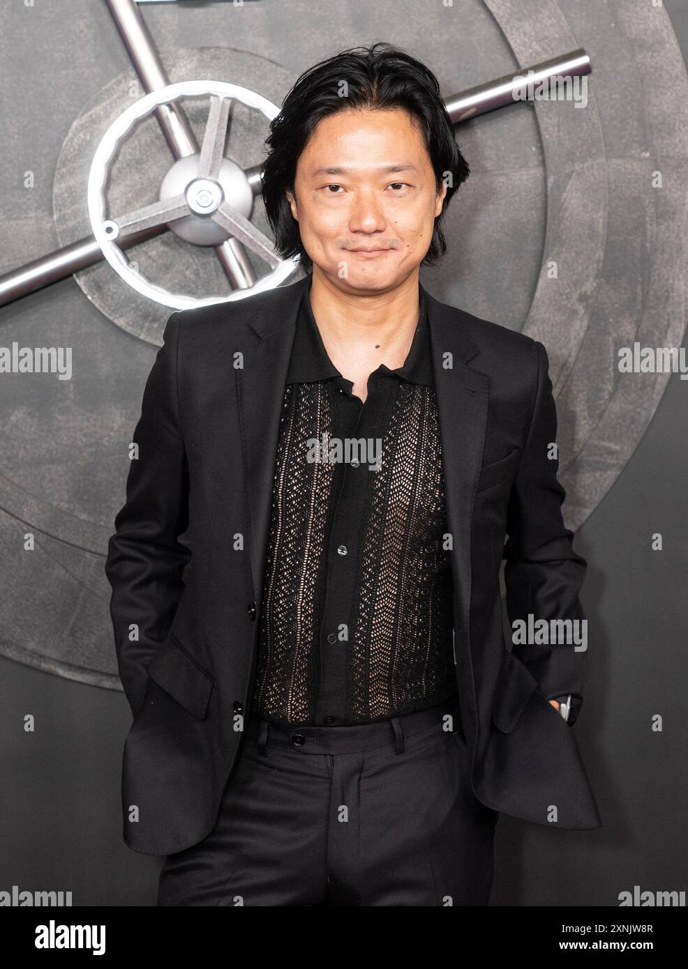 New York, Stati Uniti. 31 luglio 2024. Ronnie Cho partecipa alla prima di Apple Original Films "The Instigators" al Jazz al Lincoln Center di New York (foto di Lev Radin/Pacific Press) Credit: Pacific Press Media Production Corp./Alamy Live News Foto Stock