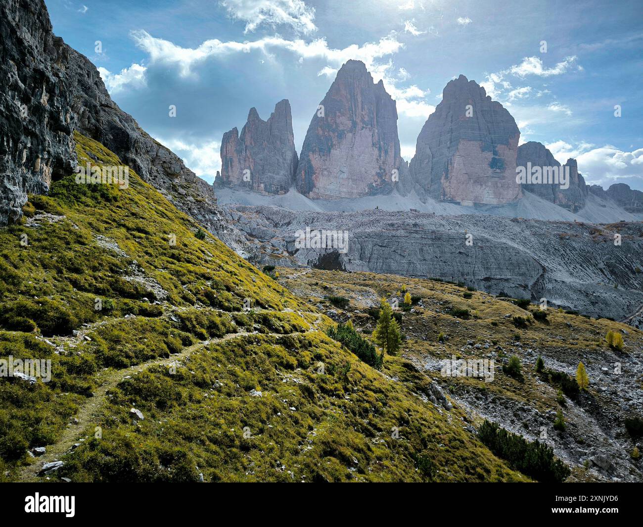 3 cime nelle dolomiti Foto Stock