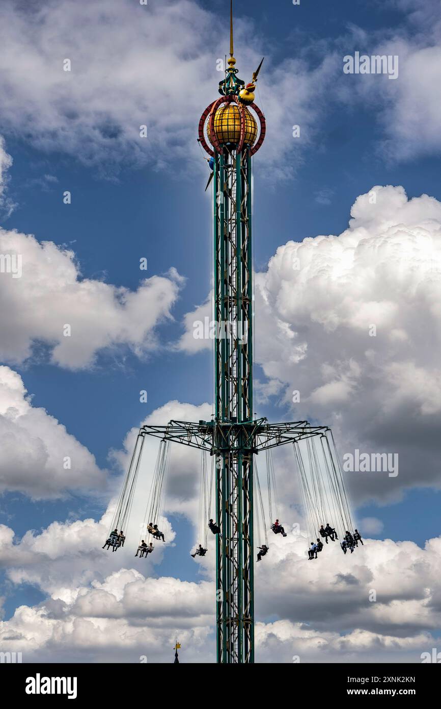 Tivoli, Vergnügungspark, Karusell, Kopenhagen Foto Stock