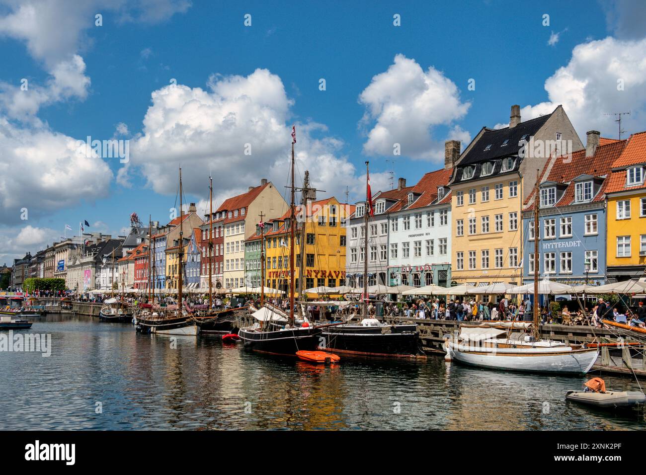 Nyhavn-Kanal, Nyhavn, Kopenhagen, Copenhagen, Dänemark, Skandinavien, Europa Foto Stock