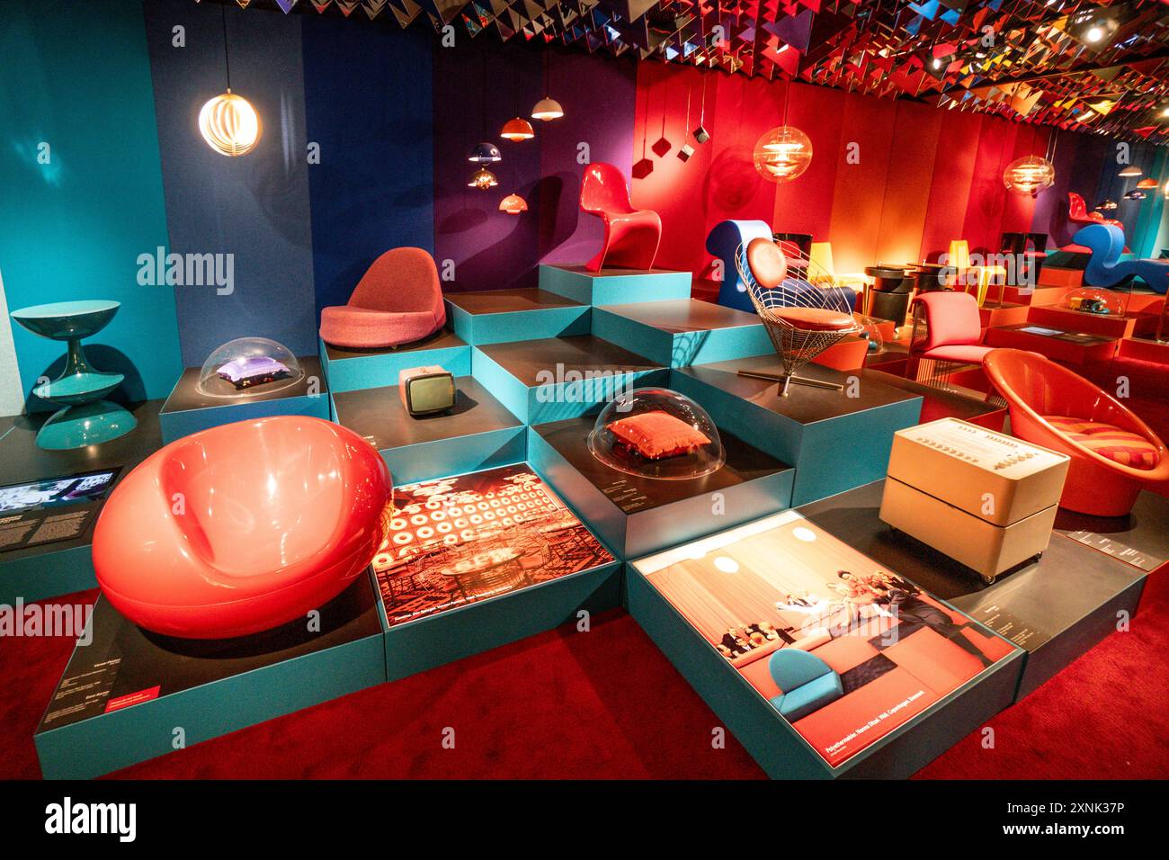 Museo del design Kopenhagen, Pop Art , Desgner Sessel, Dänemark, Europa, Foto Stock