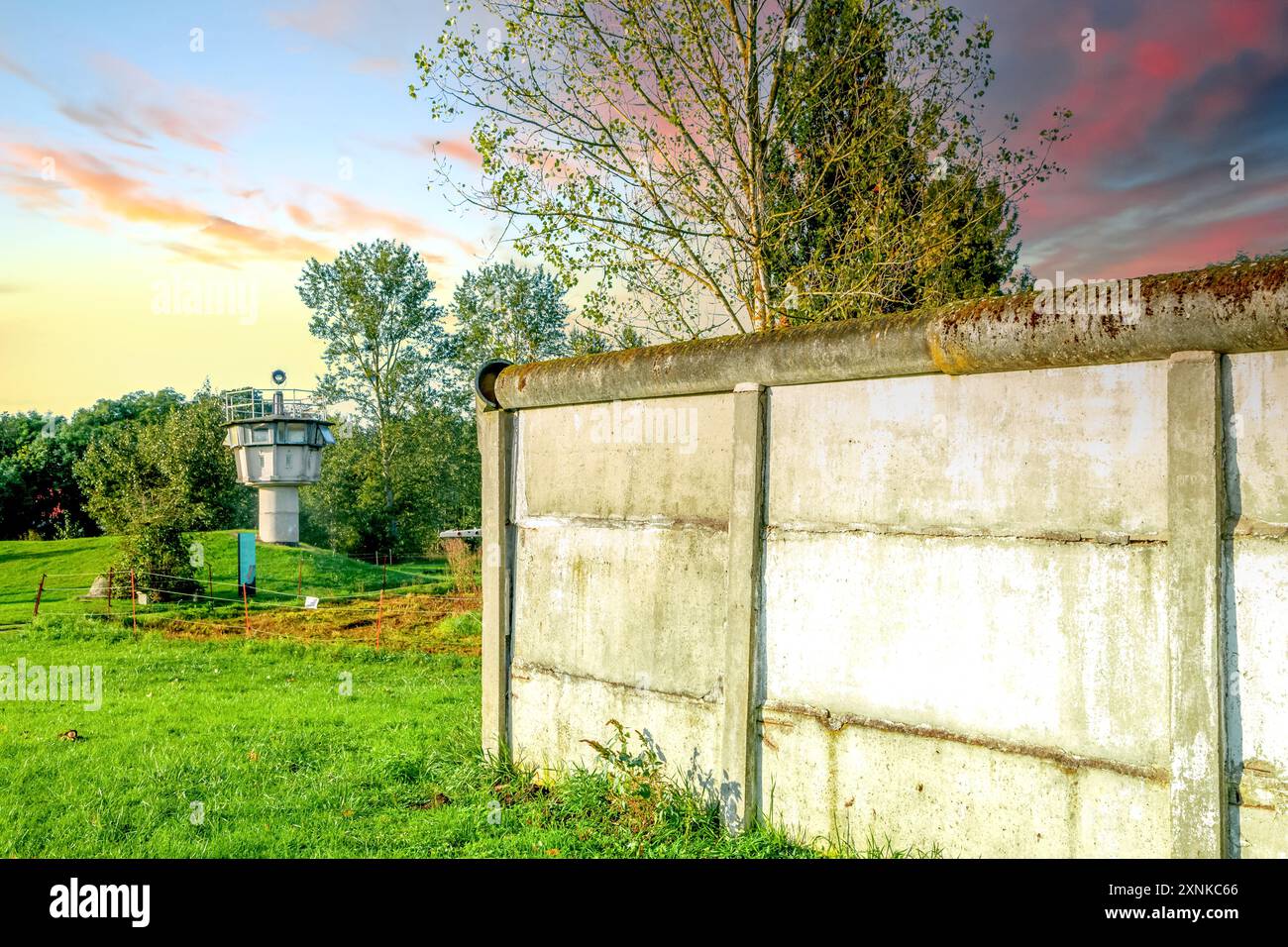 Ex confine con la germania interna, Hoetersleben, Germania Foto Stock