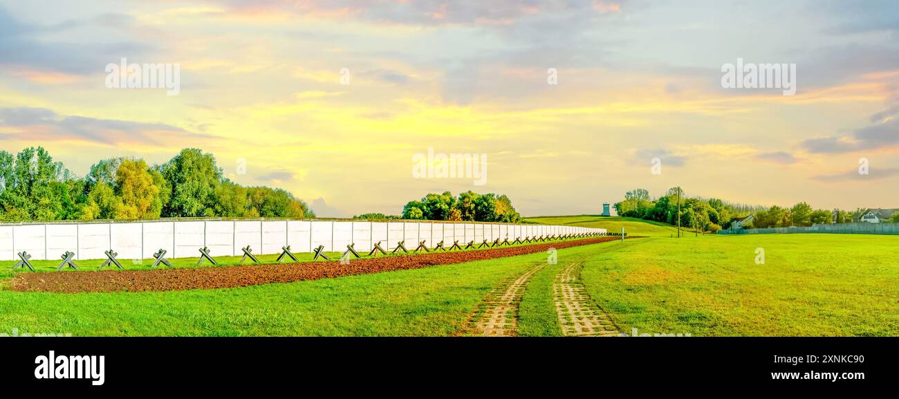 Ex confine con la germania interna, Hoetersleben, Germania Foto Stock