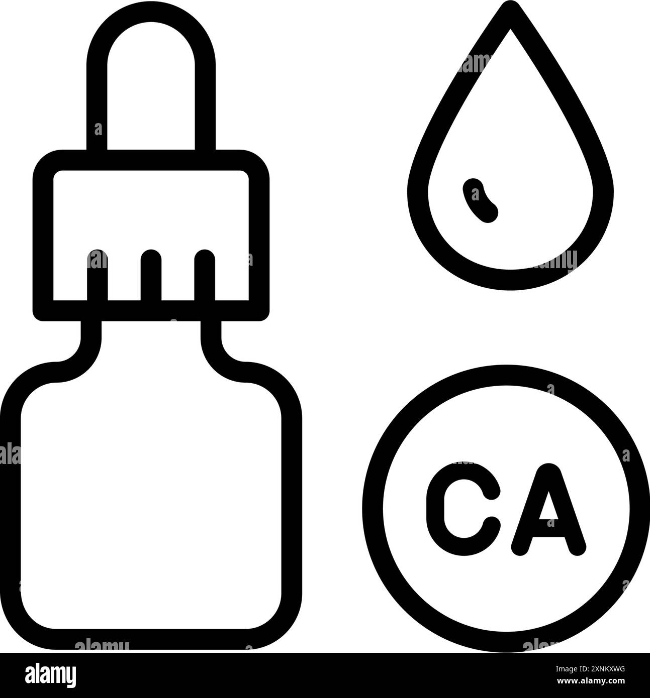 Vitamine per l'icona del vettore di linea degli animali domestici. Supplemento di calcio per giunti sani e ossa per animali domestici segno. Illustrazione del simbolo del contorno isolato Illustrazione Vettoriale