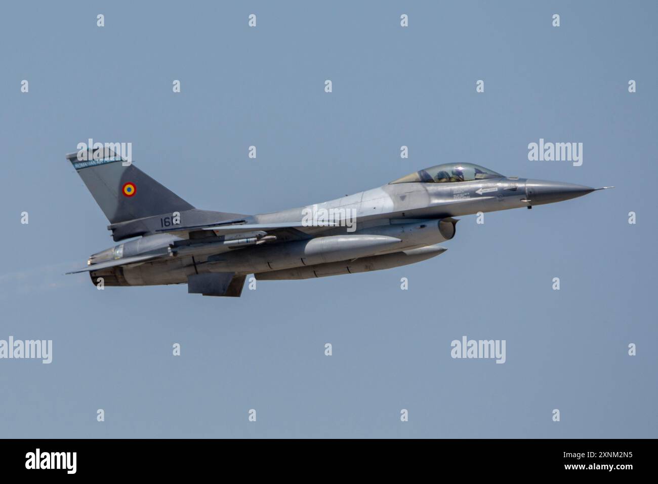 F-16C dell'aeronautica militare rumena al Beja Air Festival Foto Stock