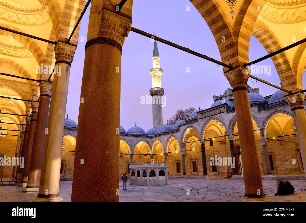 Suleimaniye Camii. Moschea di Solimano, Istanbul, Turchia Foto Stock