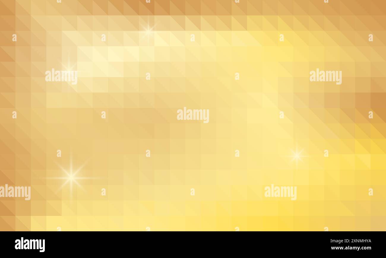 Sfondo poligonale astratto di triangoli dorati nel vettore Illustrazione Vettoriale