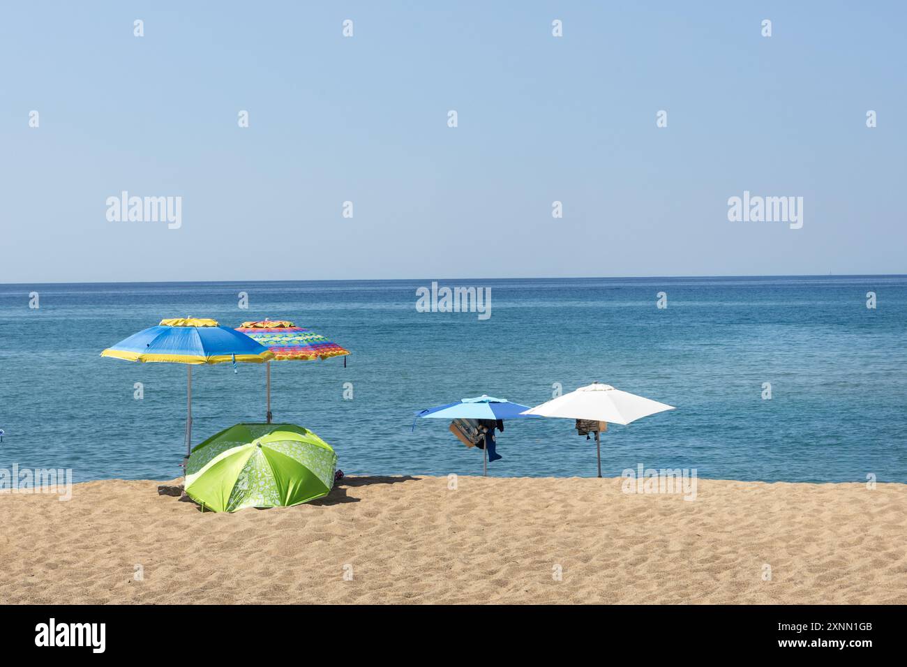 Spiaggia isolata sull'Isola Italiana Foto Stock