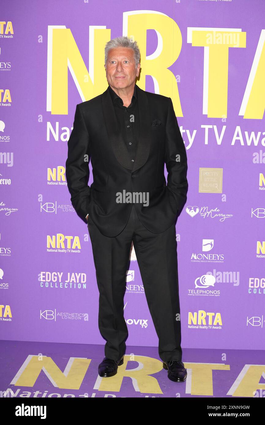 Neil Fox partecipa ai National Reality TV Awards alla Porchester Hall di Londra. Foto Stock