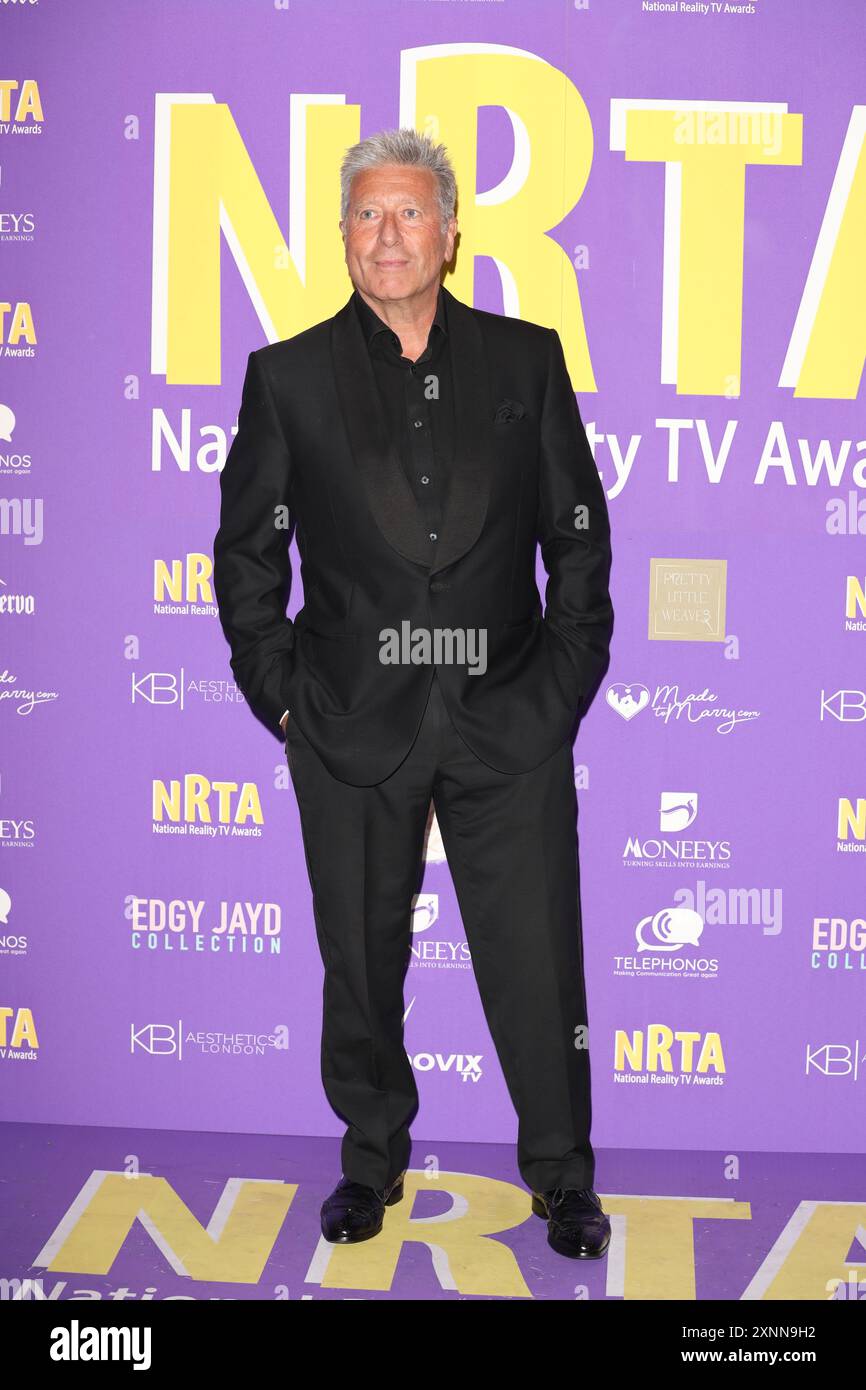 Neil Fox partecipa ai National Reality TV Awards alla Porchester Hall di Londra. Foto Stock