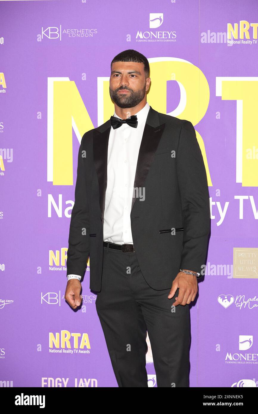 Blade Siddiqi partecipa ai National Reality TV Awards alla Porchester Hall di Londra. Foto Stock