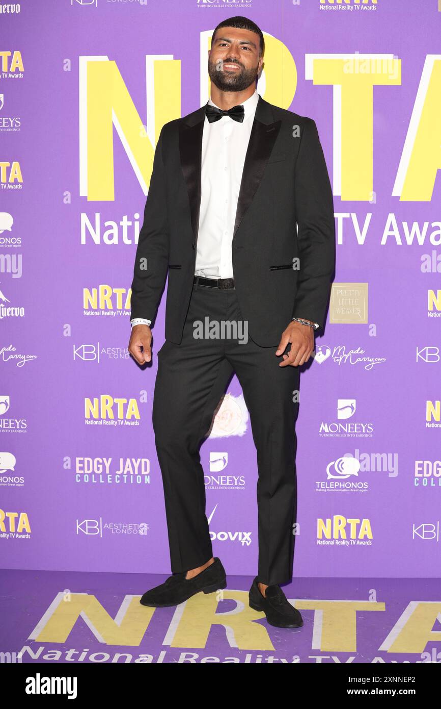 Blade Siddiqi partecipa ai National Reality TV Awards alla Porchester Hall di Londra. Foto Stock