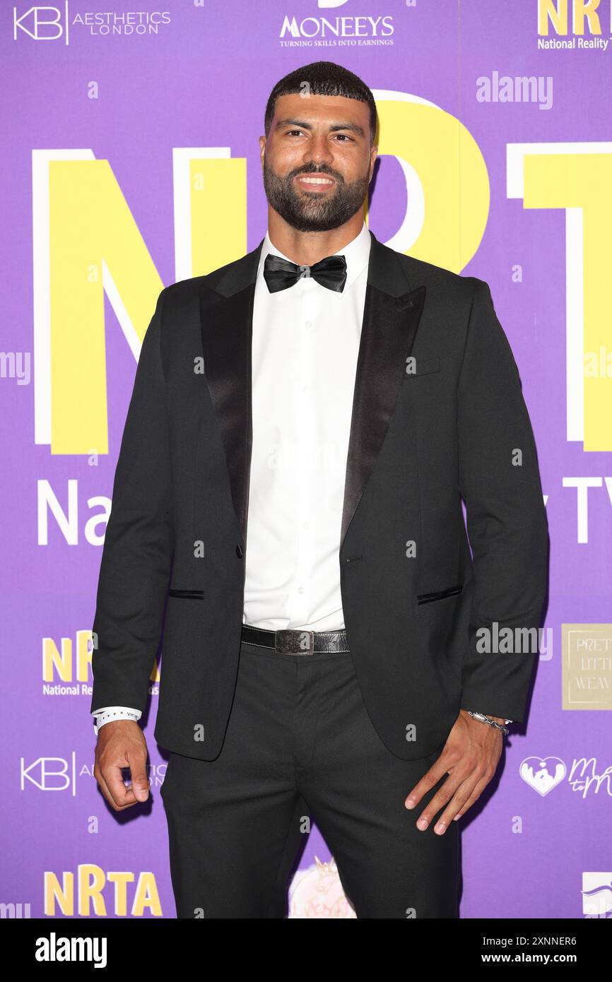 Blade Siddiqi partecipa ai National Reality TV Awards alla Porchester Hall di Londra. Foto Stock
