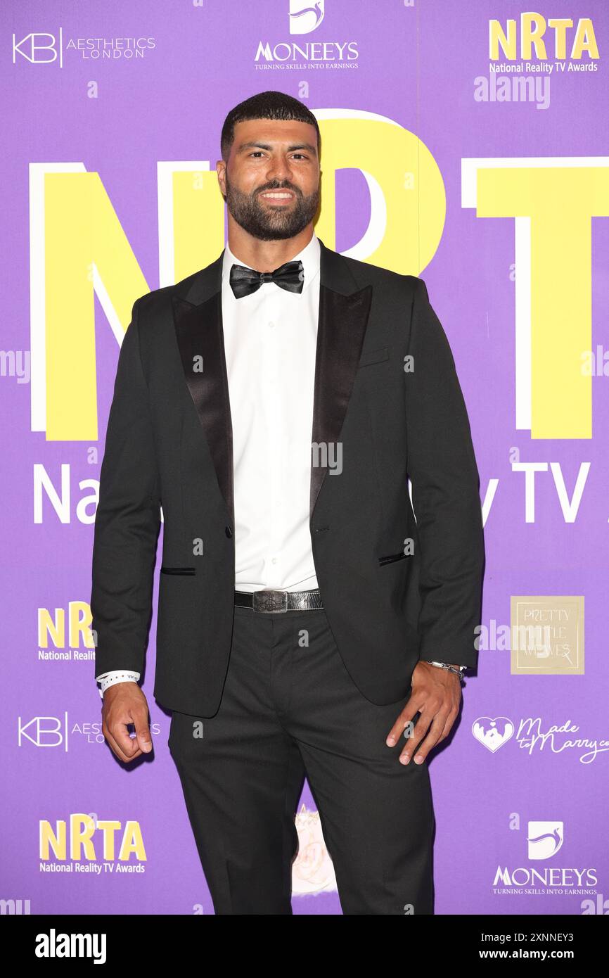 Blade Siddiqi partecipa ai National Reality TV Awards alla Porchester Hall di Londra. Foto Stock