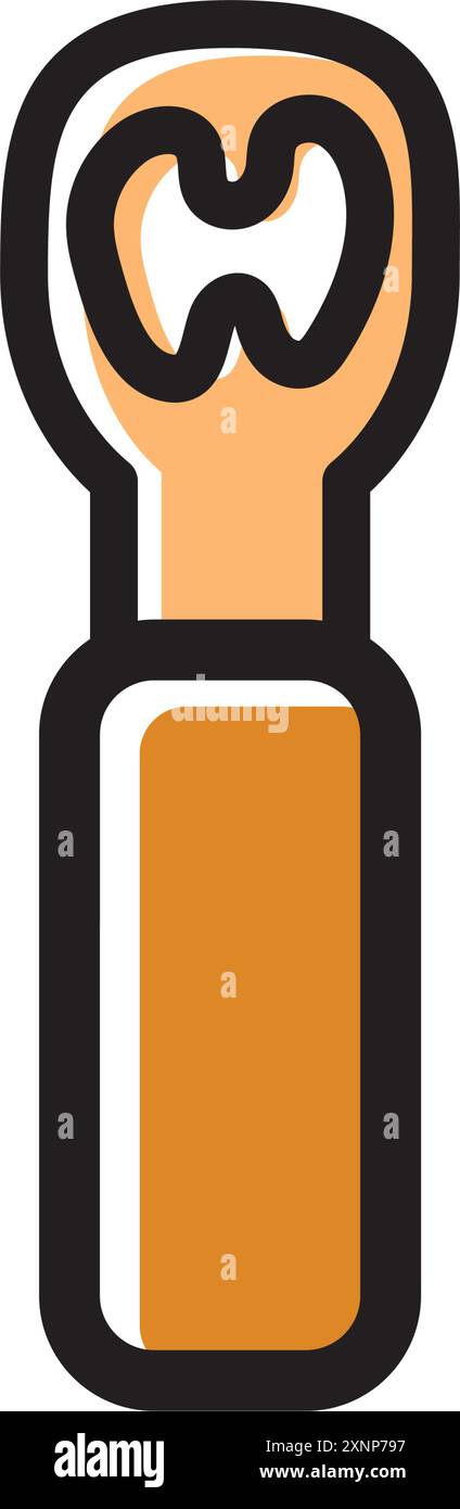 Icona apribottiglie Design piatto vettore Illustrazione Vettoriale