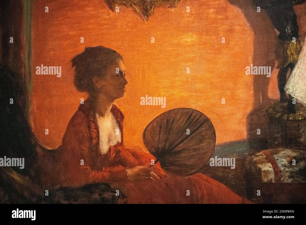 Dipinto di Edgar Degas, chiamato Madame Camus, dipinto nel 1869/1870 Foto Stock
