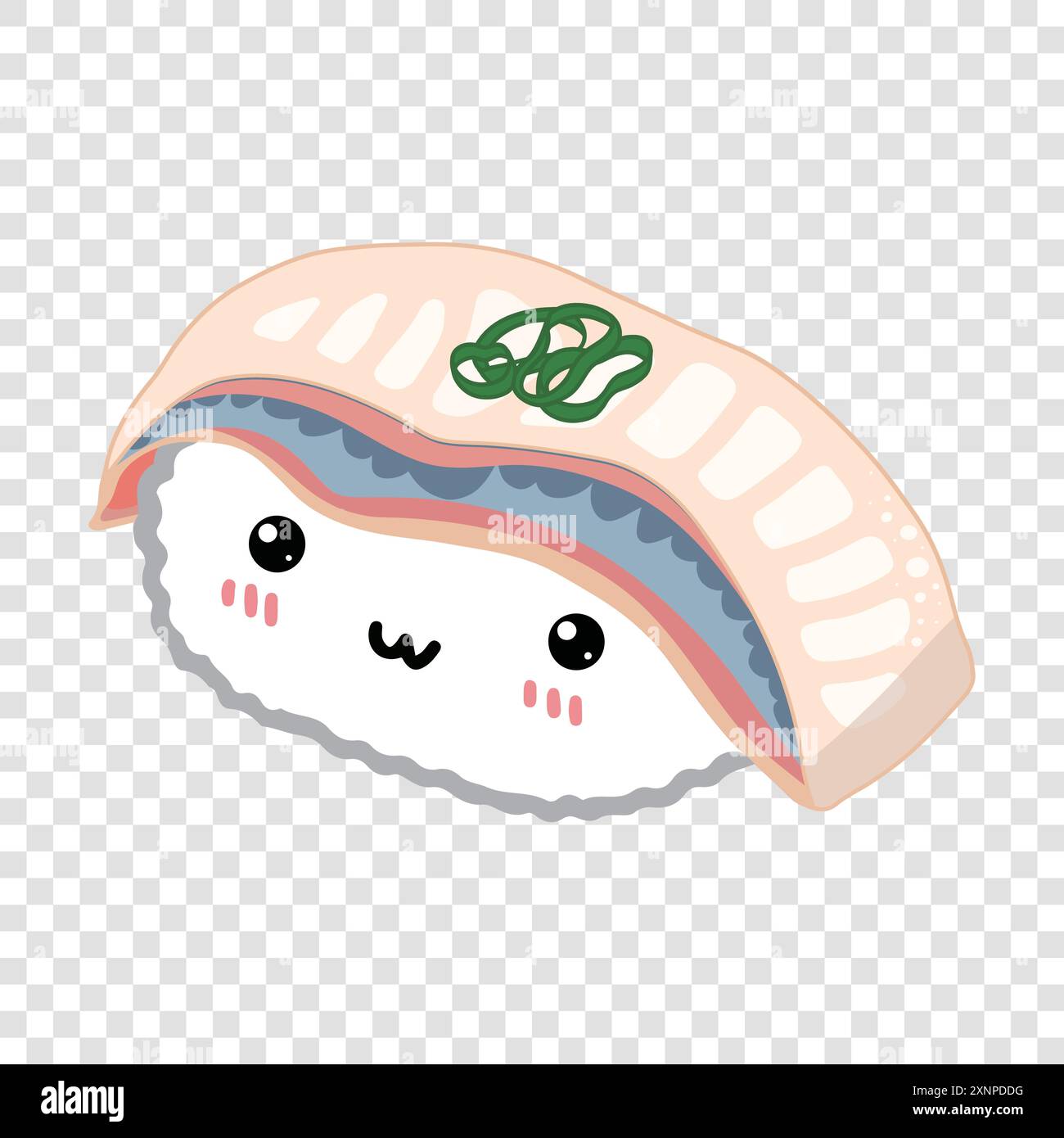 Sushi carino di sgombri Illustrazione Vettoriale