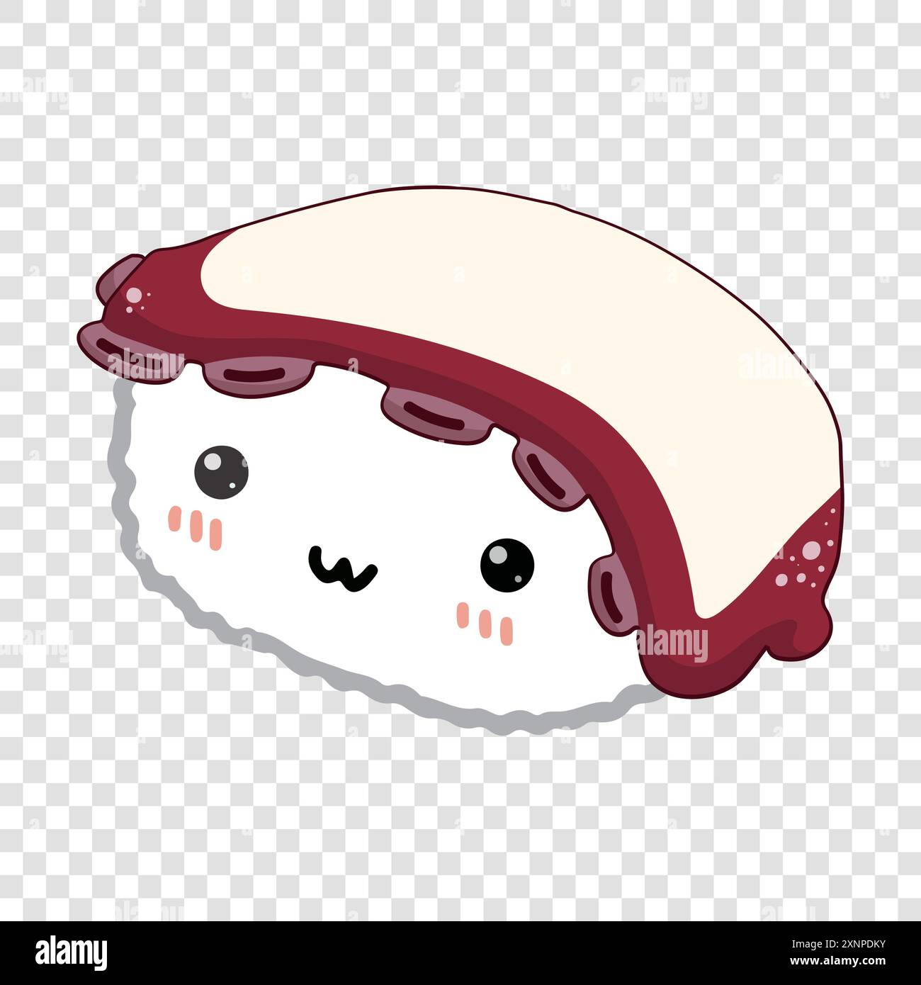 Ottimo sushi di polpo Illustrazione Vettoriale