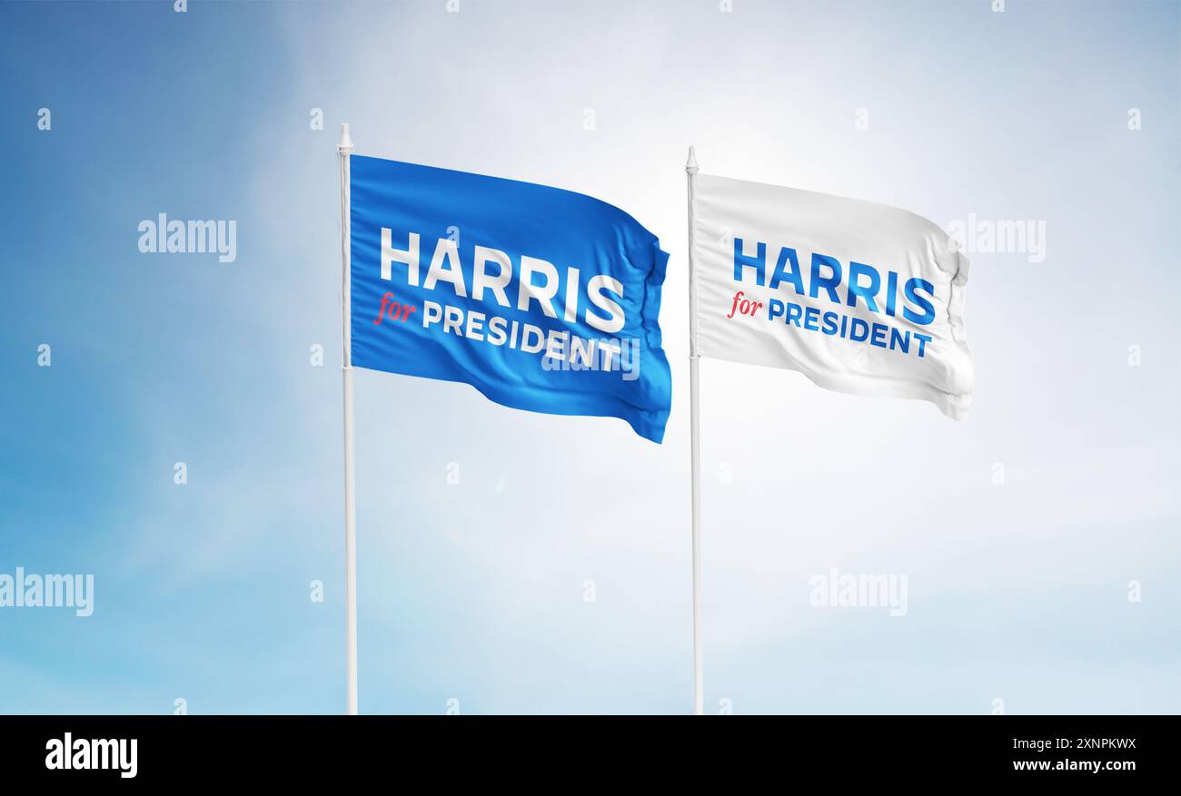 Kamala Harris campagna presidenziale 2024 Foto Stock