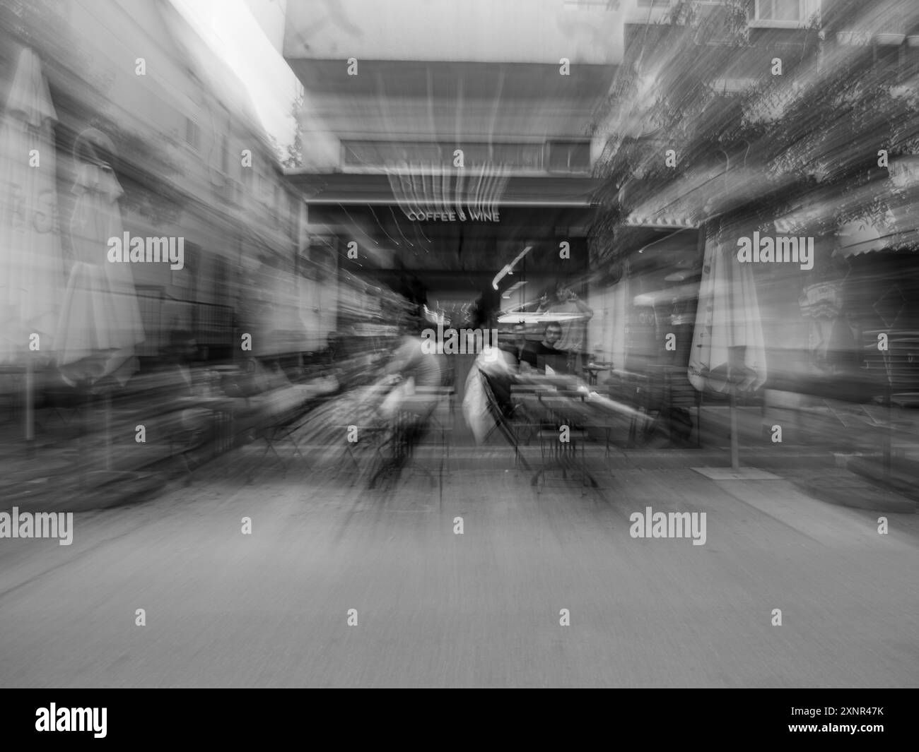 Sfreccia su Un Cafe Terras Foto Stock