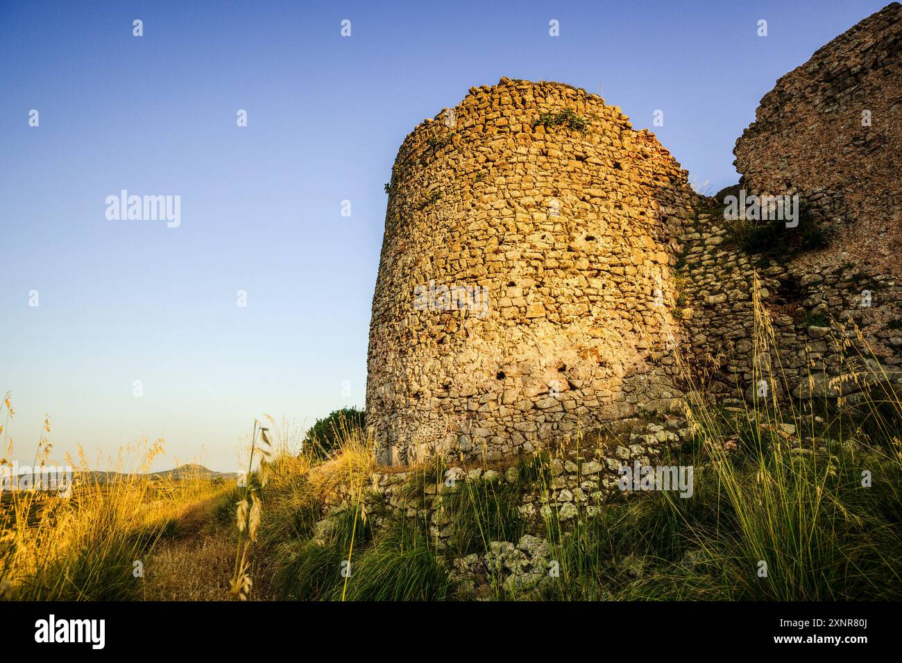 Castello di Santa Águeda - Sent Agaiz- , prima del 1232, comune di Ferrerías, Minorca, Isole Baleari, Spagna, Europa Foto Stock