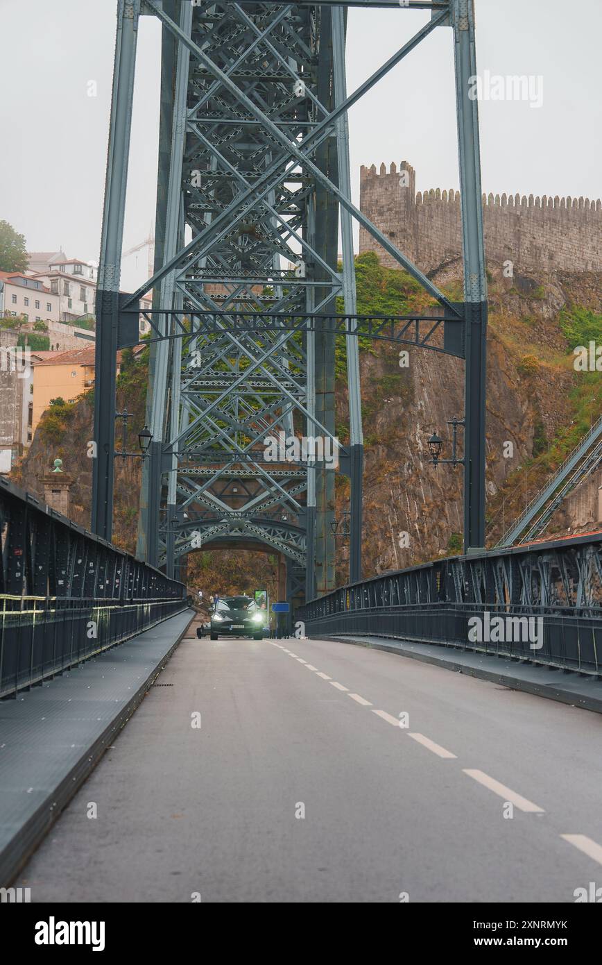Ponte Dom Luis i e Monastero di Serra do Pilar a Porto, Portogallo Foto Stock