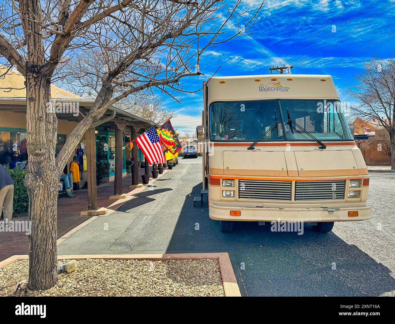 ALBUQUERQUE, NEW MEXICO, STATI UNITI D'AMERICA - 9 MARZO 2023. Van car usata nella serie televisiva americana Breaking Bad Foto Stock