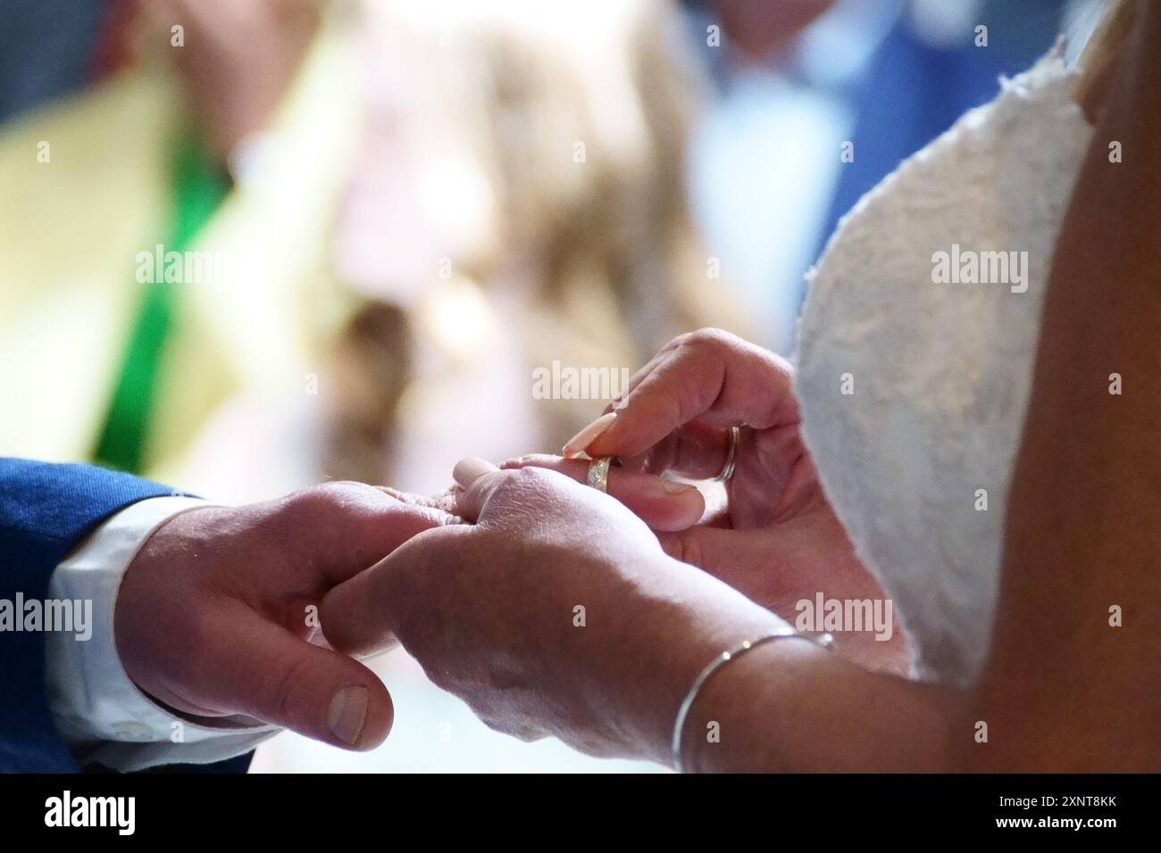 Il giorno del matrimonio Foto Stock