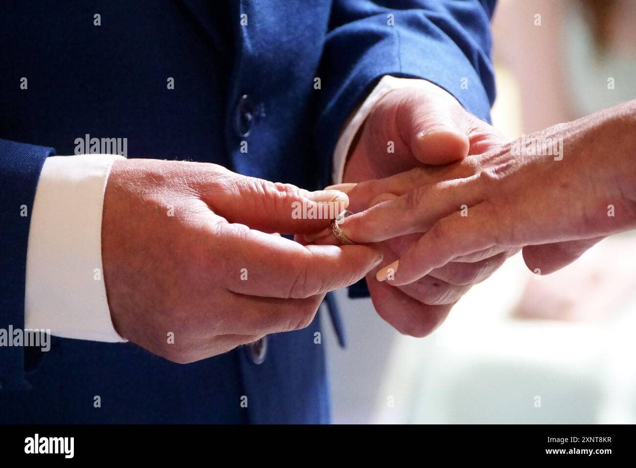 Il giorno del matrimonio Foto Stock