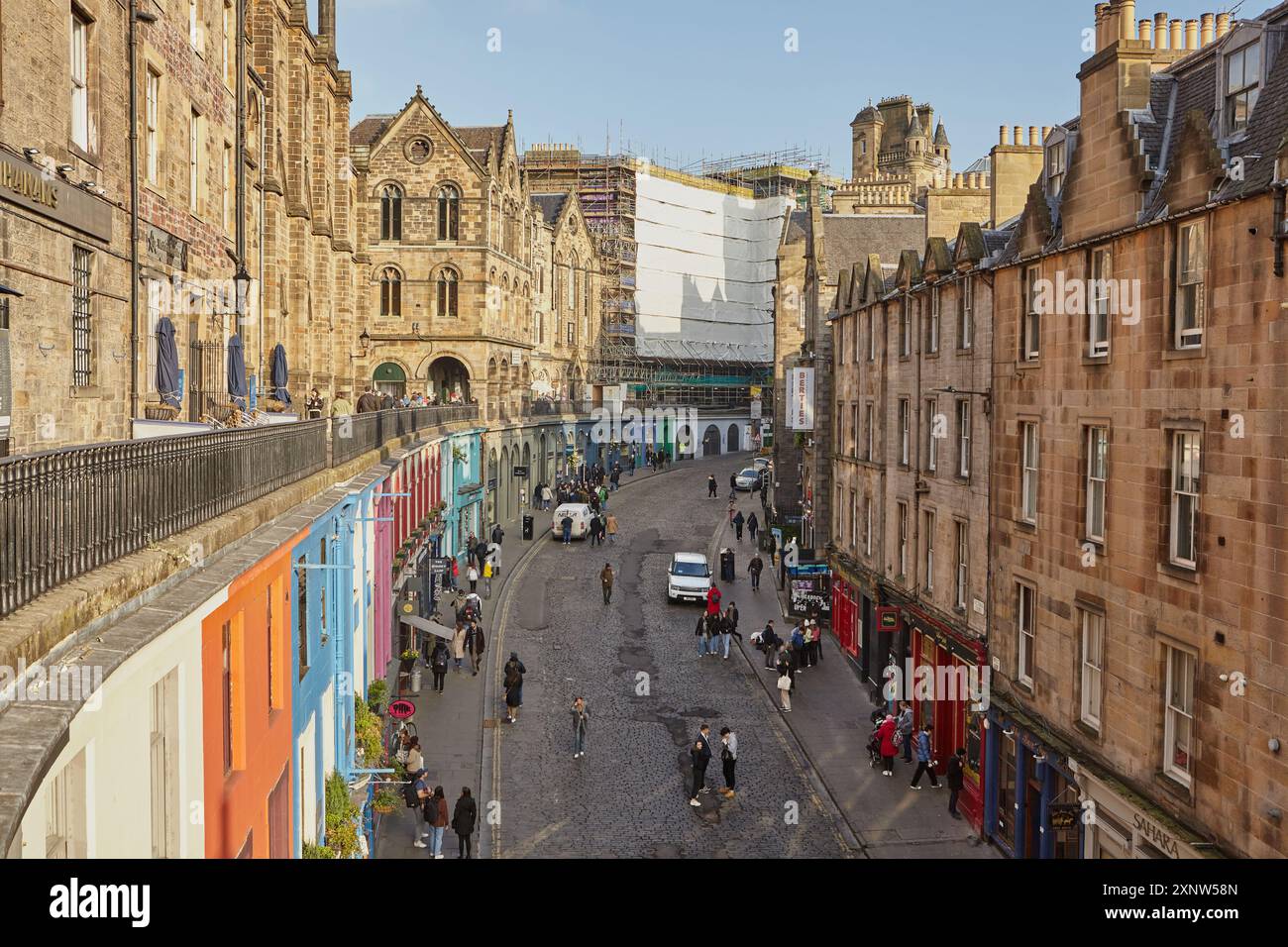 Victoria Street di Edimburgo Foto Stock