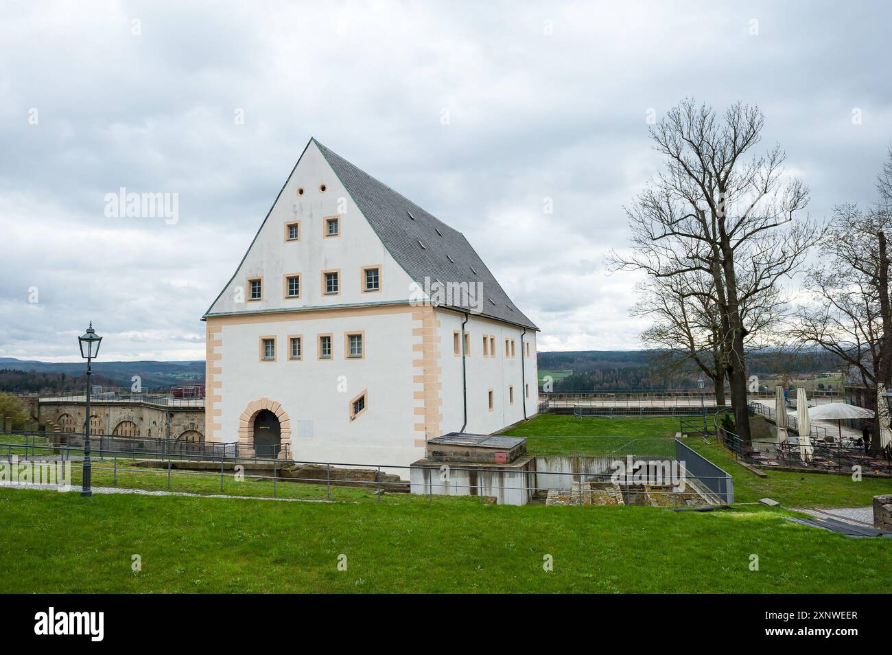 Fortezza di Königstein, Sassonia, Germania Foto Stock