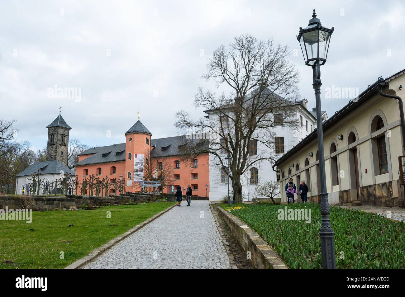 Fortezza di Königstein, Sassonia, Germania Foto Stock
