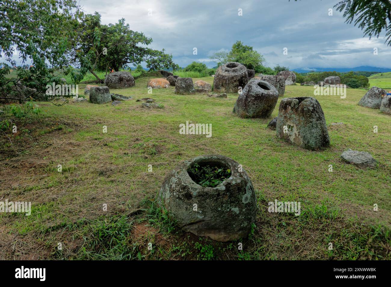 Pianura di vasi, Phonsavan, Xieng Khouang, Laos, Patrimonio dell'Umanità dell'UNESCO Foto Stock