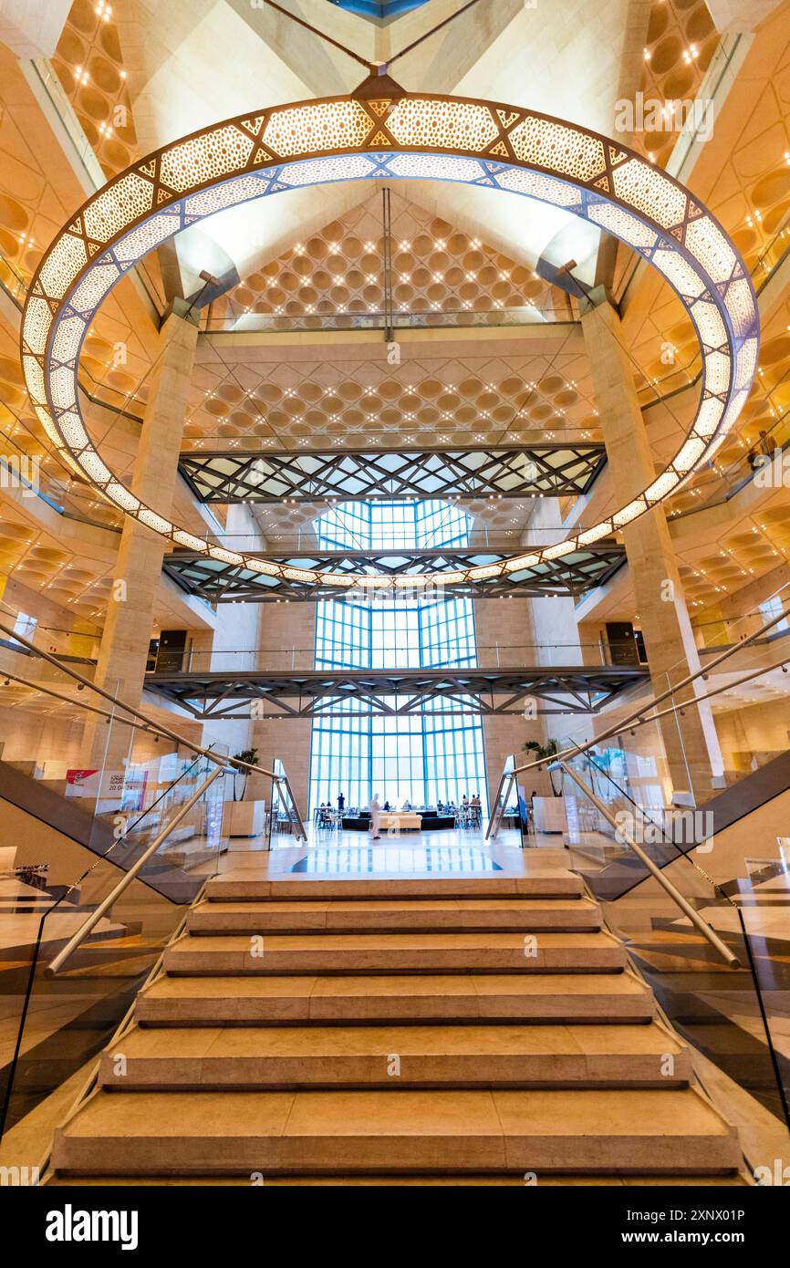 Interno del Museo di Arte Islamica, Doha, Qatar, Medio Oriente Foto Stock