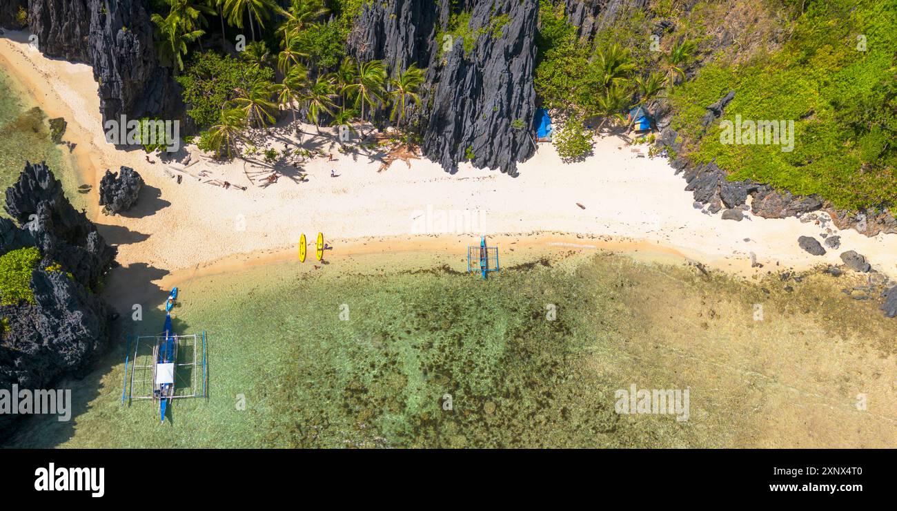 Secret Lagoon, Miniloc Island, El Nido, Bacuit Bay, Palawan, Filippine, Sud-est asiatico, Asia Foto Stock
