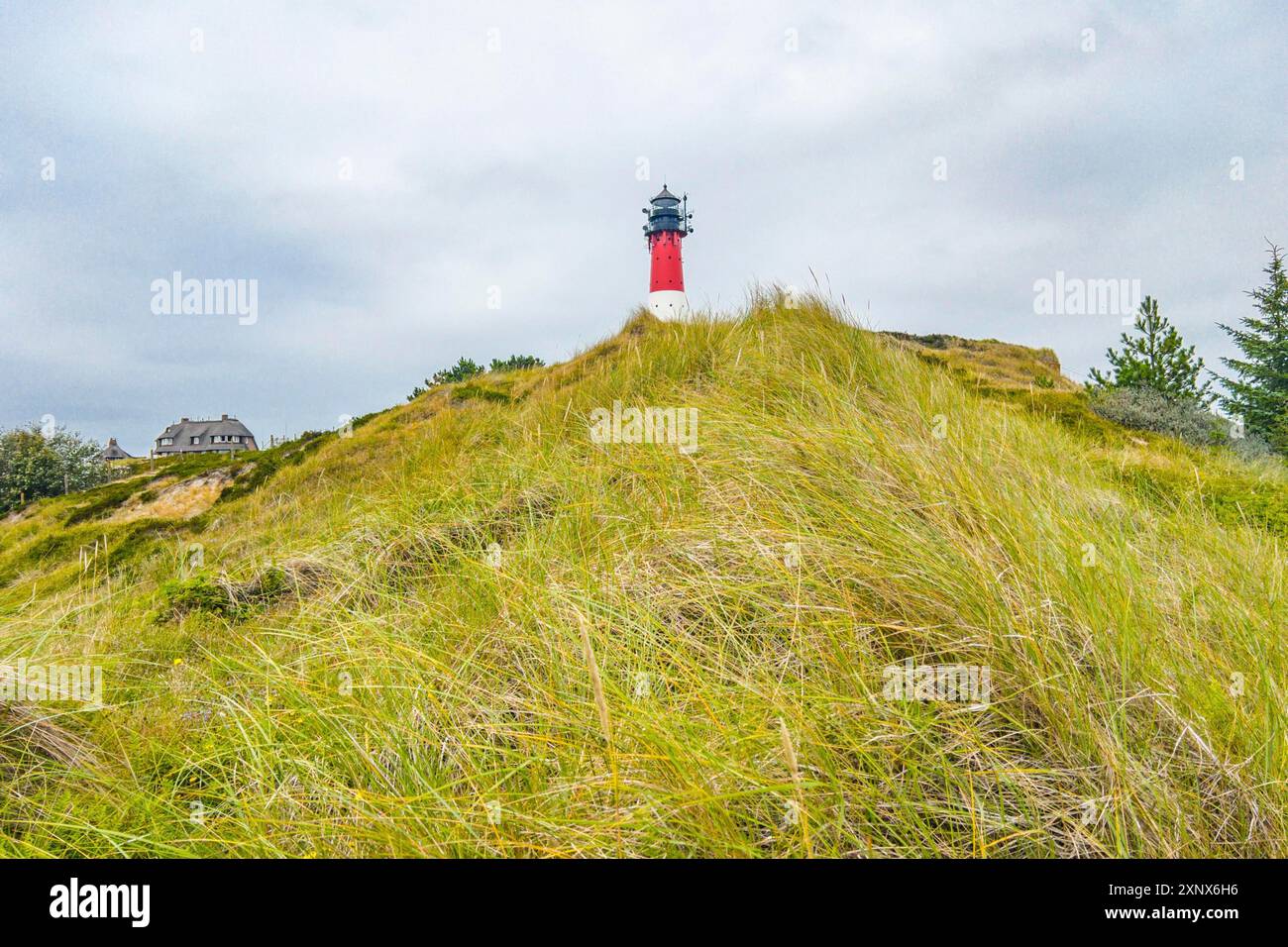 Faro di Hoernum, Sylt Foto Stock