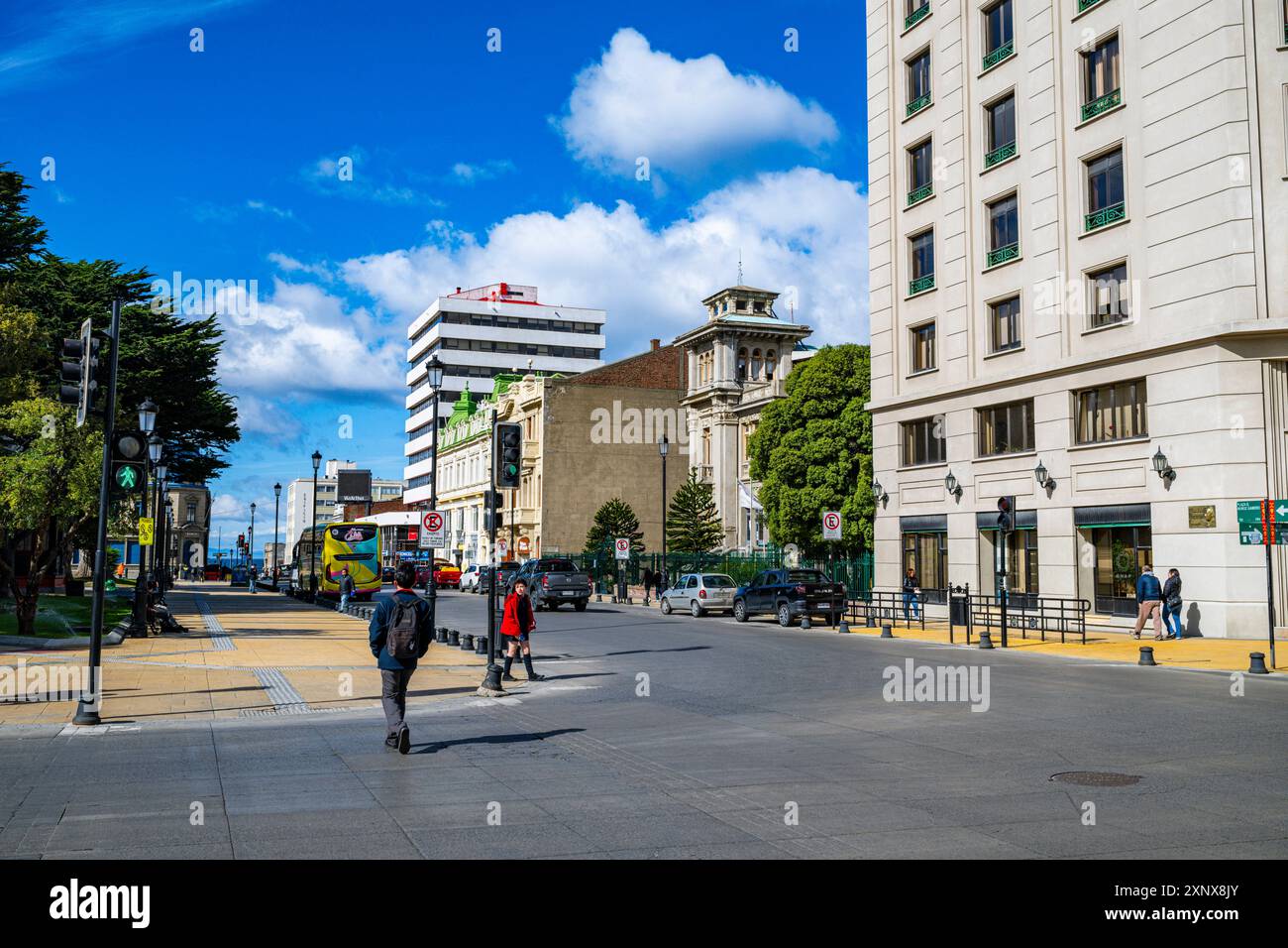 Centro di Punta Arenas, Patagonia, Cile, Sud America Copyright: MichaelxRunkel 1184-12484 Foto Stock