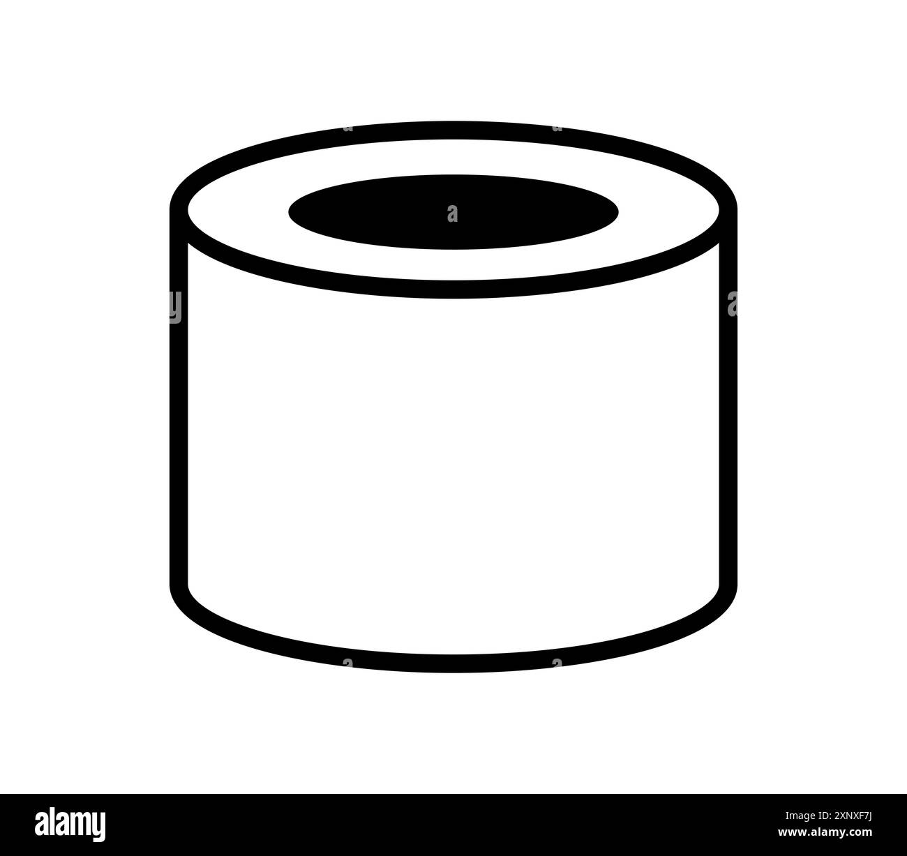 Icona del sushi illustrata in vettoriale su sfondo bianco Foto Stock