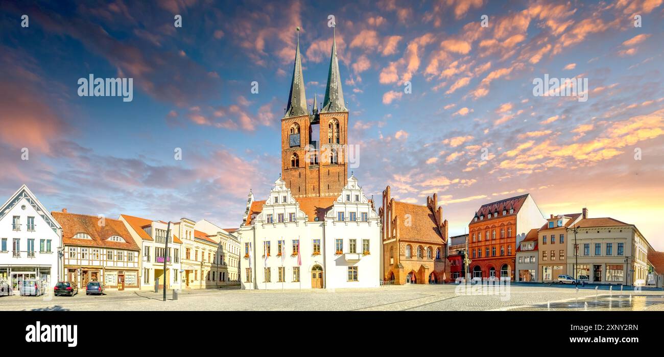 Città vecchia di Stendal, Germania Foto Stock