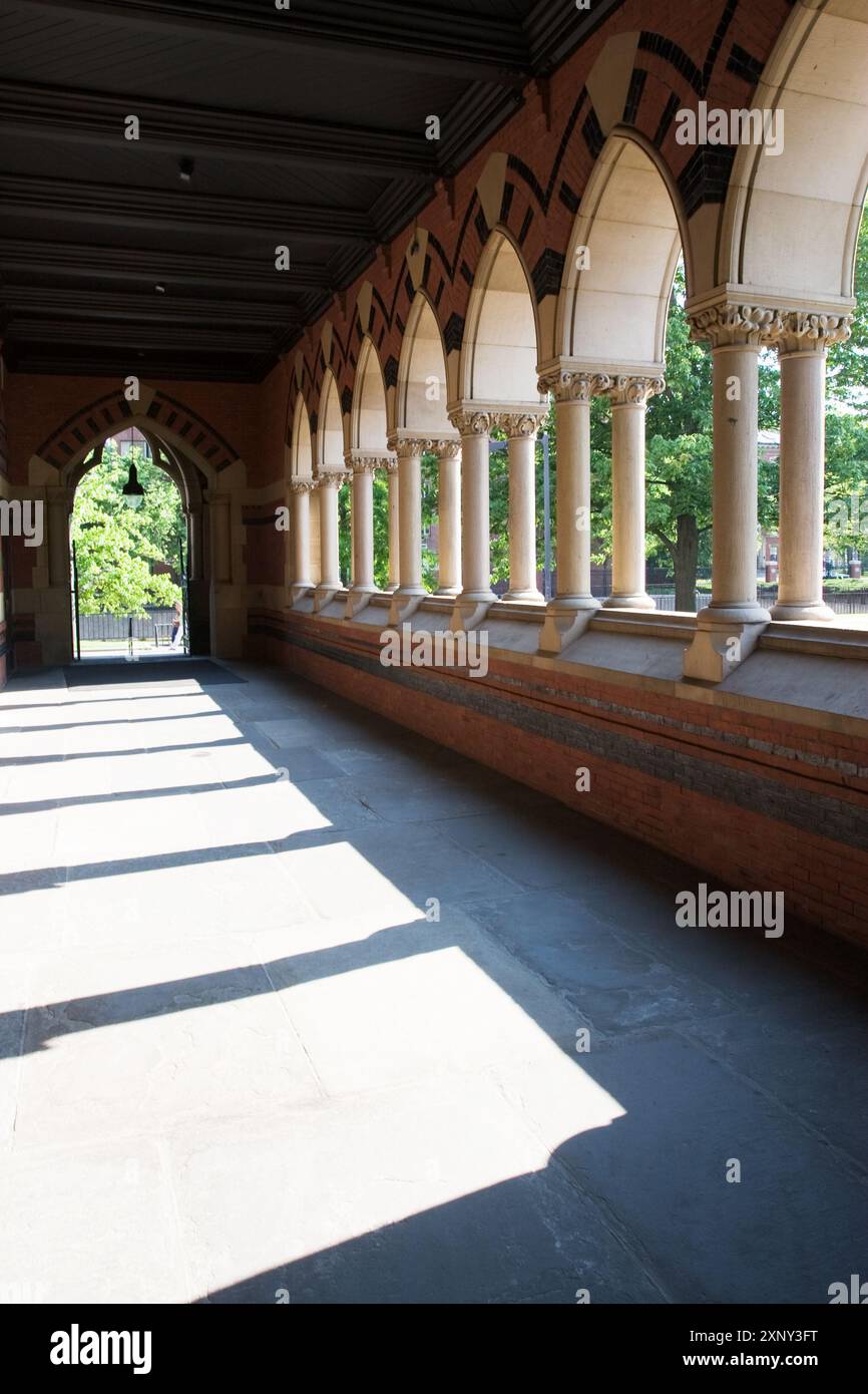 Walker Porch nella Memorial Hall, Cambridge, AM Foto Stock
