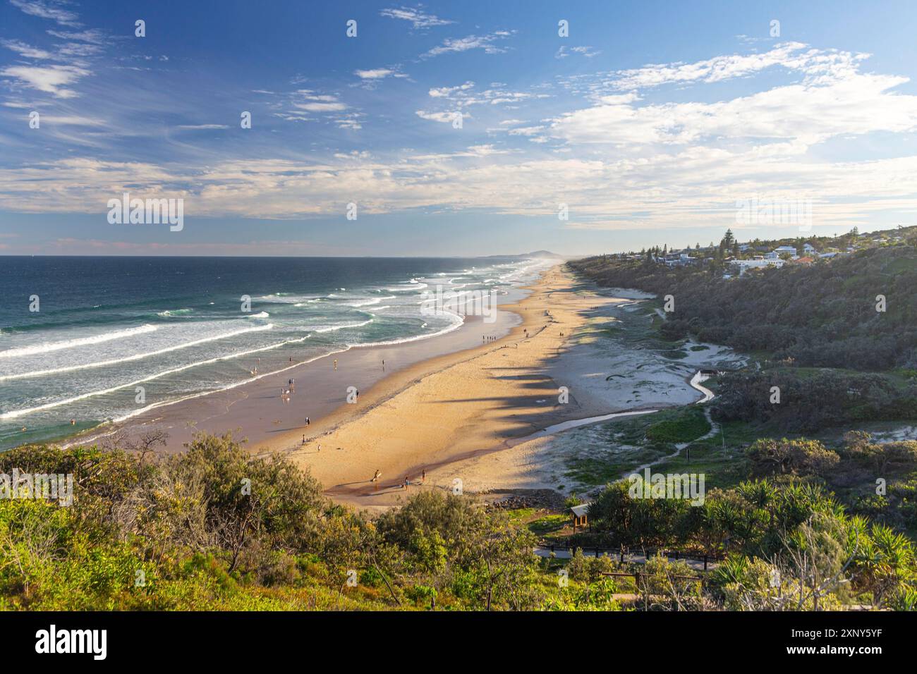 Sunshine Beach sulla Sunshine Coast nello stato Sunshine del Queensland, Australia Foto Stock