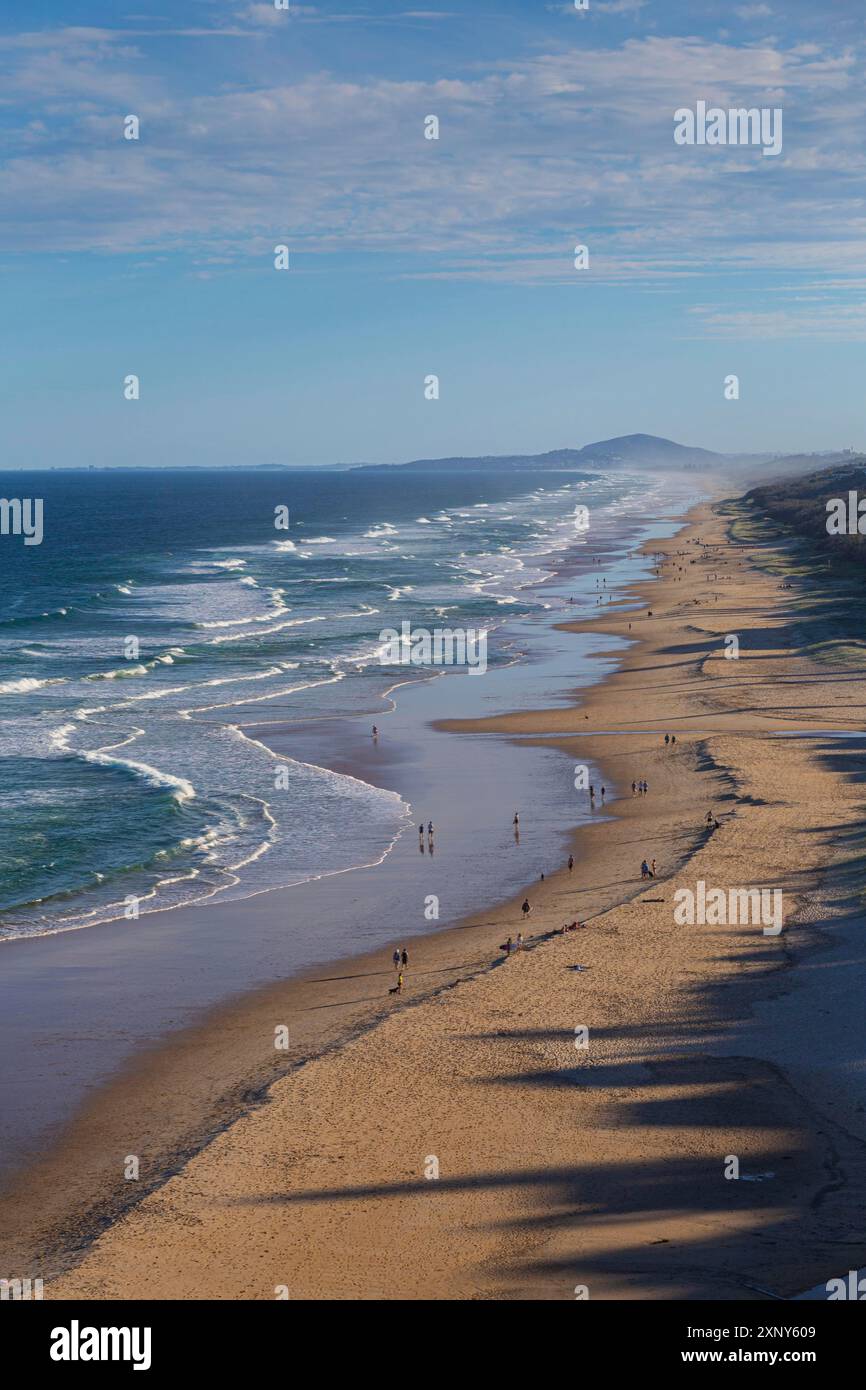 Sunshine Beach sulla Sunshine Coast nello stato Sunshine del Queensland, Australia Foto Stock