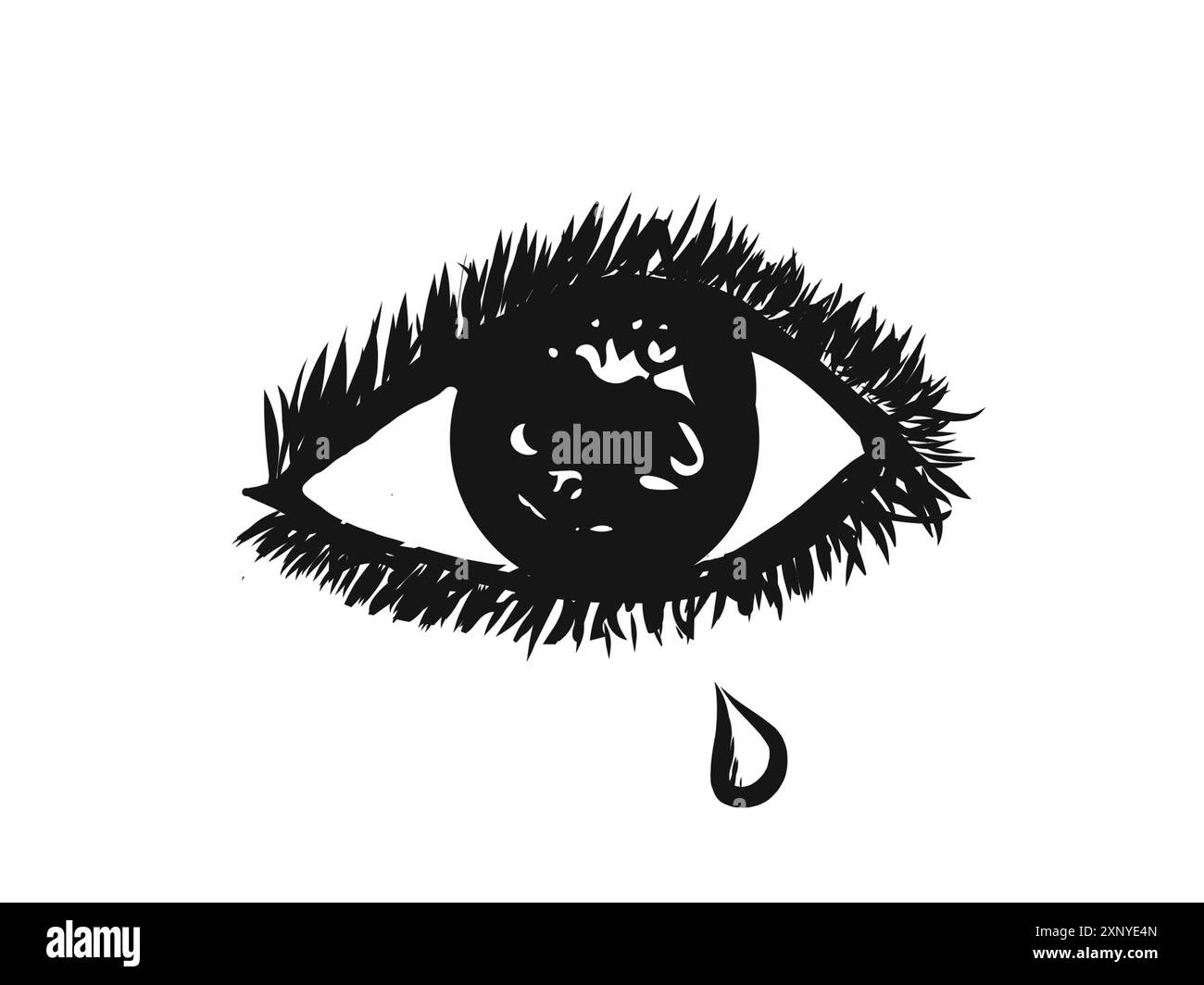 Design del logo occhio e vista. Elemento occhio del Web. Occhio decorativo. concetto di spiritualità Foto Stock