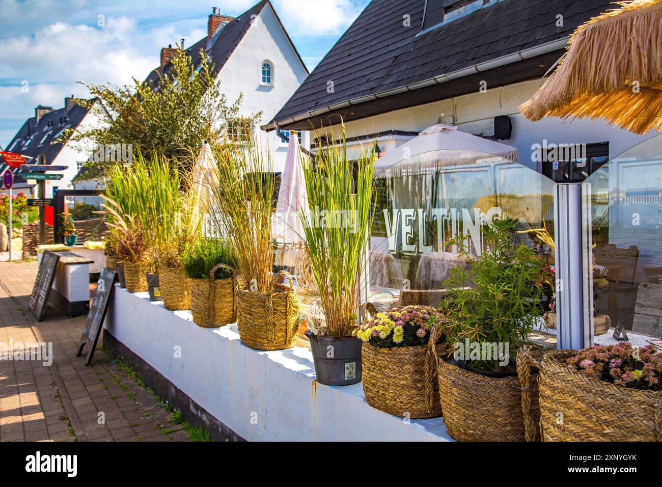 Ristorante Straend Konzept a Blanken Taelchn, Hoernum, Sylt Foto Stock